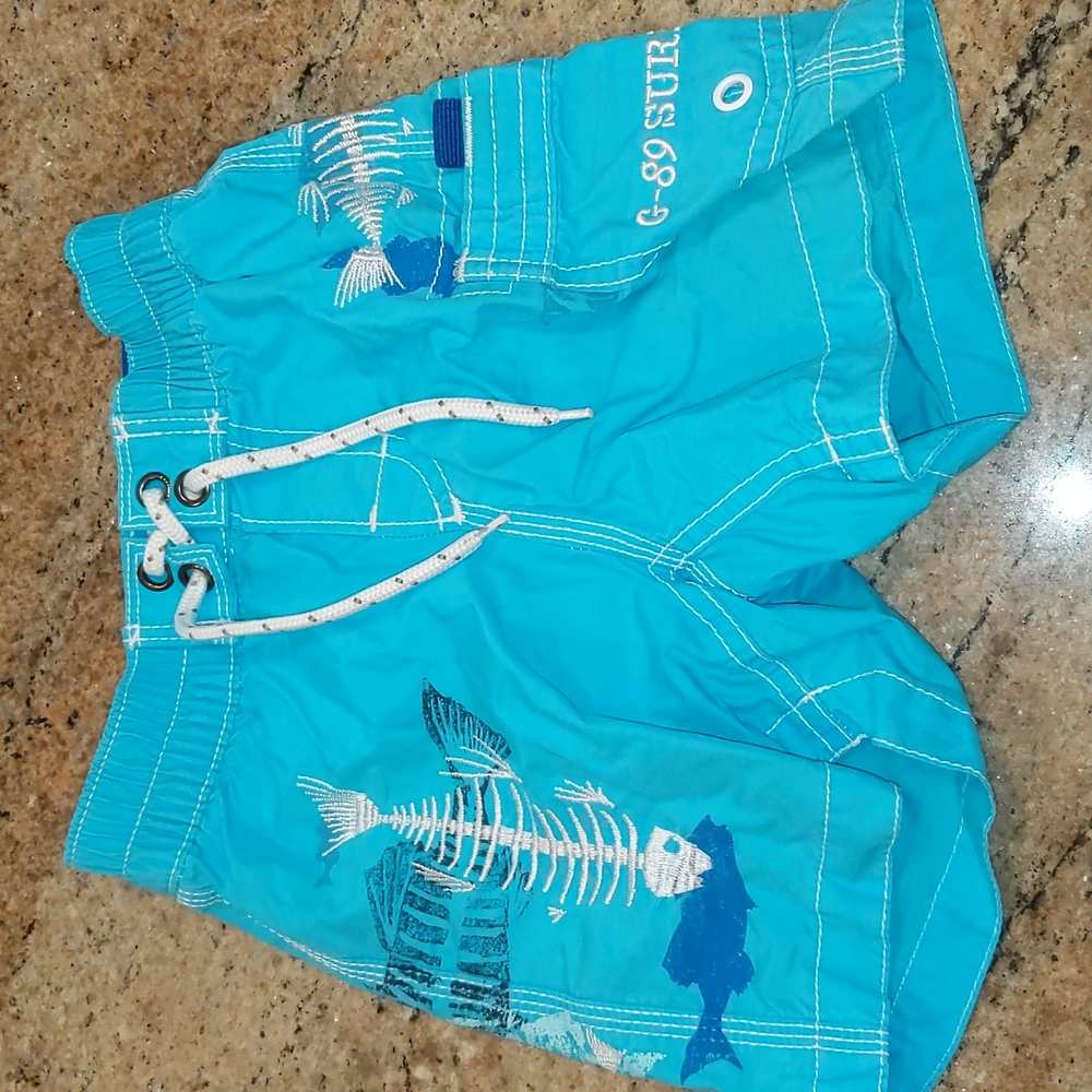 GAP Fish Skeleton Swim Trunks 18-24 Months